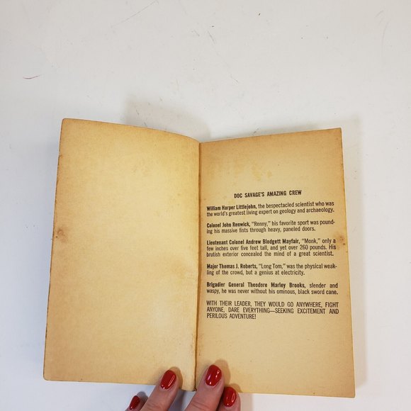 Vintage Sci Fi The Spook Legion Doc Savage#16 1967 1st Bantam Printing K Robeson - Picture 8 of 9